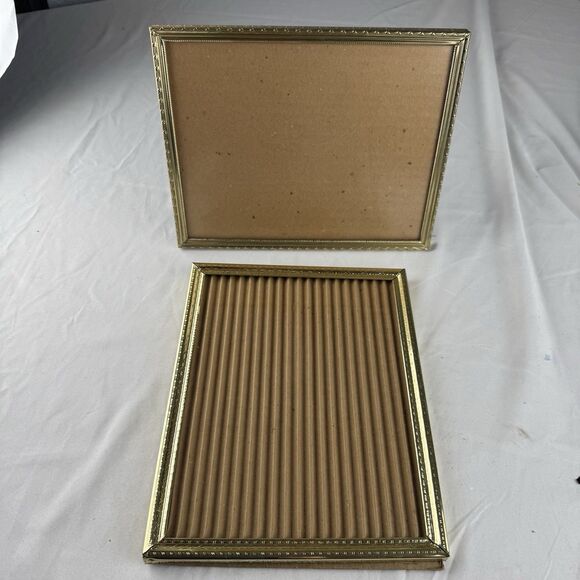 Unbranded Other - Vintage Ornate Picture Frames For 8x10 Photos Metal w Glass Panel Lot Of 2